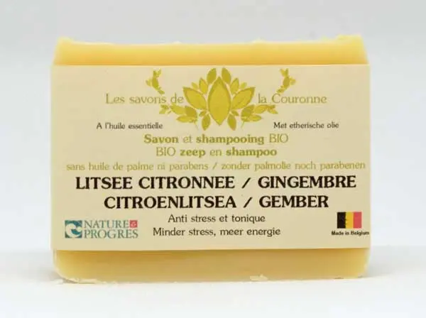 savon à la litsée citronnée et au gingembre