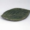 Porte savon en forme de feuille - vert