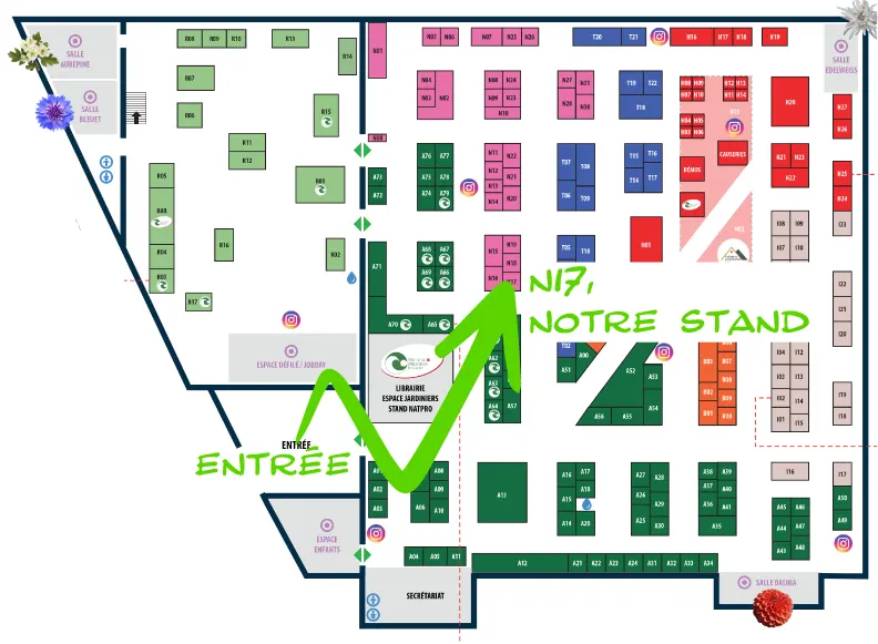 plan du salon valériane